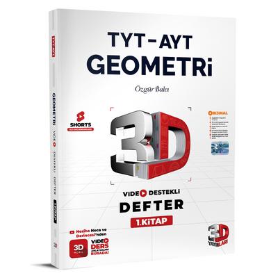 3D Yayınları TYT AYT Geometri 1. Kitap Video Destekli Defter