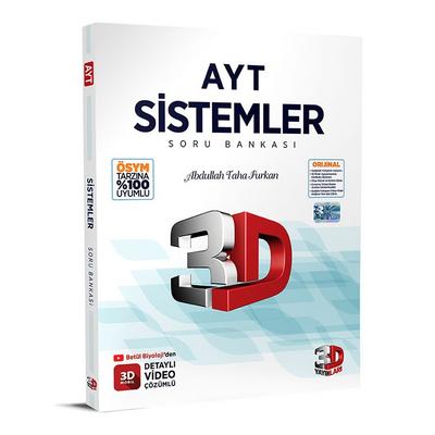 3D Yayınları Ayt Biyoloji Sistemler Soru Bankası