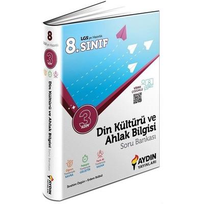 Aydın Yayınları LGS 8. Sınıf Din Kültürü ve Ahlak Bilgisi Üç Adım Soru Bankası