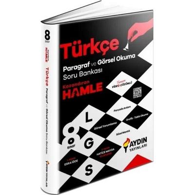 Aydın Yayınları LGS 8. Sınıf Türkçe Paragraf ve Görsel Okuma Soru Bankası Video Çözümlü