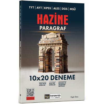 Benzersiz Akademi Yayınları TYT AYT KPSS ALES DGS MSÜ Hazine Paragraf 10 x 20 Deneme