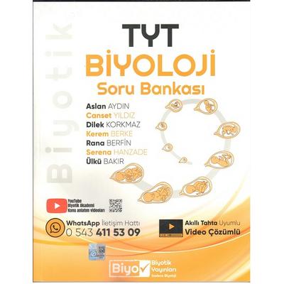 Biyotik Yayınları TYT Biyoloji Soru Bankası