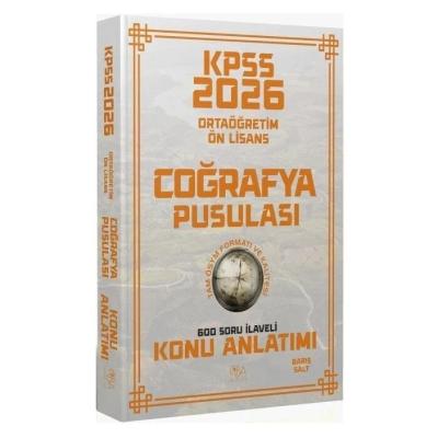 CBA Yayınları 2026 KPSS Lise Ortaöğretim Ön Lisans Coğrafya Pusulası Konu Anlatımı - Barış Salt