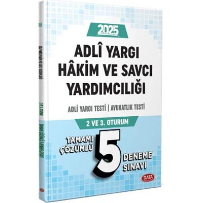 Data Yayınları 2025 Adli Yargı Hakim ve Savcı Yardımcılığı Adli Yargı Avukatlık Testi 5 Deneme