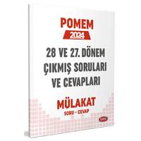 Data Yayınları 2024 POMEM 27-28. Dönem Mülakat Çıkmış Sorular ve Cevapları