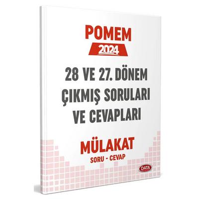 Data Yayınları 2024 POMEM 27-28. Dönem Mülakat Çıkmış Sorular ve Cevapları