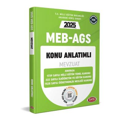 Data Yayınları 2025 MEB - AGS Mevzuat Konu Anlatımlı