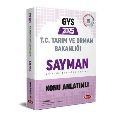 Data Yayınları 2025 Tarım ve Orman Bakanlığı Sayman Görevde Yükselme Sınavı Konu Anlatımlı