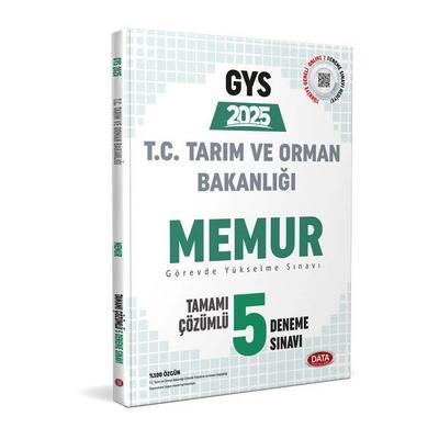 Data Yayınları 2025 Tarım ve Orman Bakanlığı Memur GYS Tamamı Çözümlü 5 Deneme Sınavı