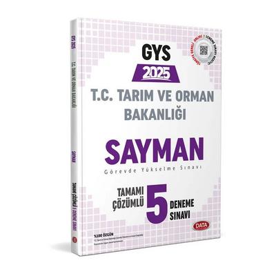 Data Yayınları 2025 Tarım ve Orman Bakanlığı Sayman GYS Tamamı Çözümlü 5 Deneme Sınavı