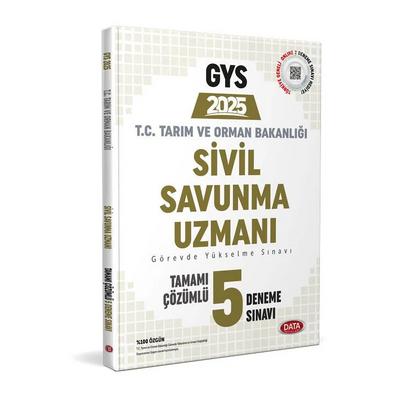 Data Yayınları 2025 Tarım ve Orman Bakanlığı Sivil Savunma GYS Tamamı Çözümlü 5 Deneme Sınavı