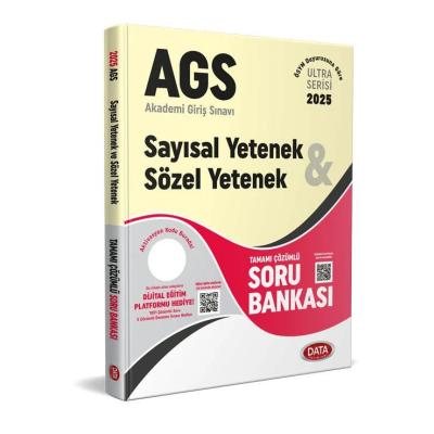 Data Yayınları 2025 AGS Ultra Serisi Sayısal Yetenek - Sözel Yetenek Tamamı Çözümlü Soru Bankası