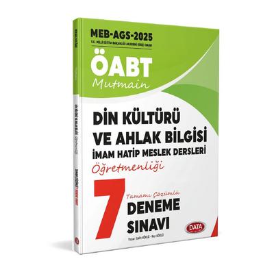 Data Yayınları 2025 MEB AGS ÖABT Din Kültürü ve Ahlak Bilgisi DKAB/İHL Tamamı Çözümlü 7 Deneme Sınavı