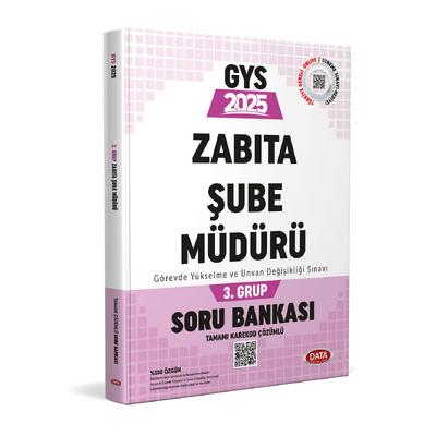 Data Yayınları 2025 Belediye Zabıta Personeli Zabıta Şube Müdürü 3. Grup Soru Bankası