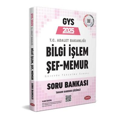 Data Yayınları 2025 Adalet Bakanlığı Bilgi İşlem (Merkez-Taşra) Şef (Taşra) Memur GYS Soru Bankası - Karekod Çözümlü