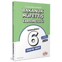 Editör Yayınları 2024 MEB Bakanlık Müfettiş Yardımcılığı Tamamı Çözümlü 6 Deneme Sınavı