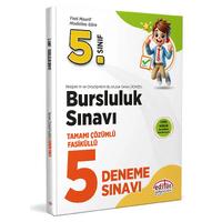 Editör Yayınları 5. Sınıf 2025 Bursluluk Sınavı Tamamı Çözümlü 5 Deneme