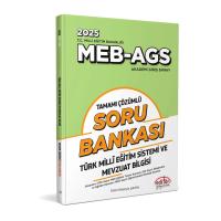 Editör Yayınları 2025 MEB - AGS Türk Mili Eğitim Sistemi ve Mevzuat Bilgisi Tamamı Çözümlü Soru Bankası