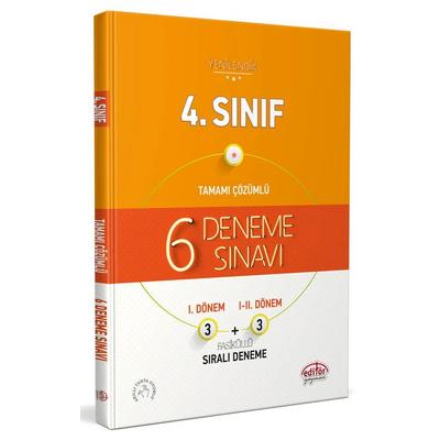 Editör Yayınları 4. Sınıf 6 (3+3) Deneme Sınavı Fasiküllü