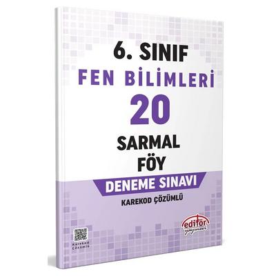 Editör Yayınları 6. Sınıf Fen Bilimleri 20 Sarmal Föy Deneme Sınavı