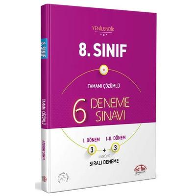 Editör Yayınları Lgs 8. Sınıf 6 Deneme Sınavı Tamamı Çözümlü