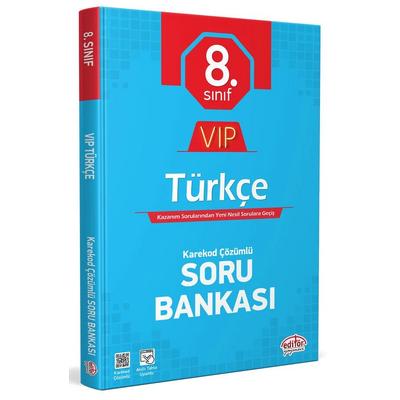 Editör Yayınları LGS 8. Sınıf VIP Türkçe Soru Bankası