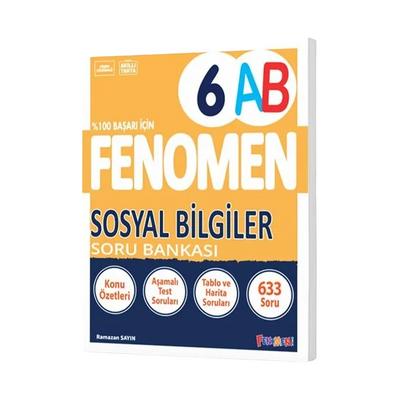 Fenomen Okul Yayınları 6. Sınıf Sosyal Bilgiler A-B Soru Bankası