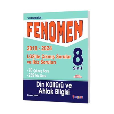 Fenomen Okul Yayınları LGS 8. Sınıf Din Kültürü Ve Ahlak Bilgisi Çıkmış Sorular Ve İkiz Soruları (2018-2024)