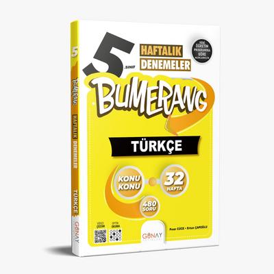 Günay Yayınları 5. Sınıf 2025 Bumerang 32 Haftalık Türkçe Denemeleri