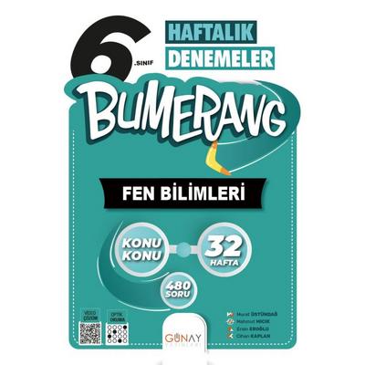 Günay Yayınları 6. Sınıf Fen Bilimleri Bumerang Haftalık Denemeleri