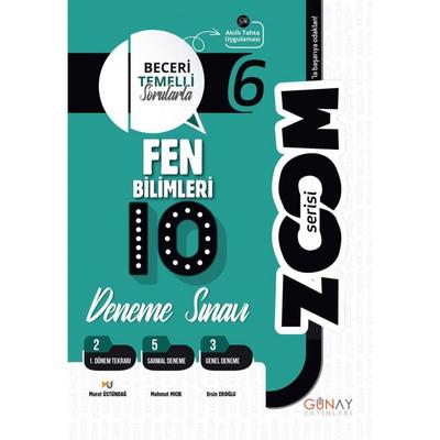 Günay Yayınları 6. Sınıf Zoom Fen Bilimleri 10 Deneme