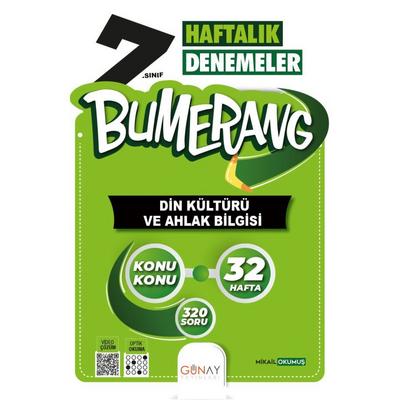 Günay Yayınları 7. Sınıf Bumerang 32 Haftalık Din Kültürü Ve Ahlak Bilgisi Denemeleri