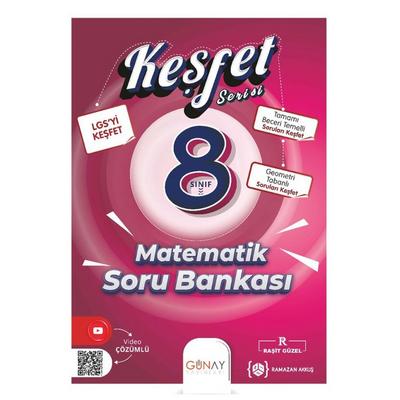 Günay Yayınları Lgs 8. Sınıf Matematik Keşfet Serisi Soru Bankası