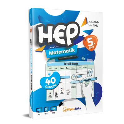 Hiper Zeka 5. Sınıf Haftalık HEP Matematik 40 Deneme