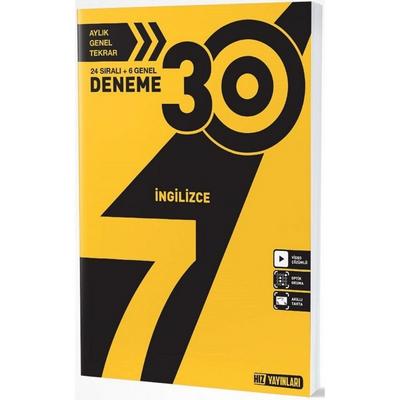 Hız Yayınları 7. Sınıf İngilizce 30 Lu Deneme