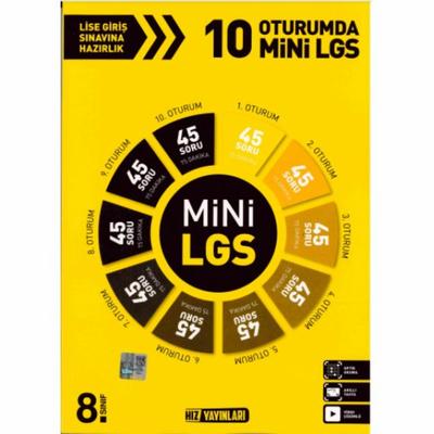 Hız Yayınları Lgs 8. Sınıf 10 Oturumda Mini Lgs