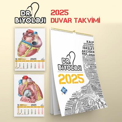 Kr Akademi Yayınları Barış Hoca Dr. Biyoloji Poster Takvim