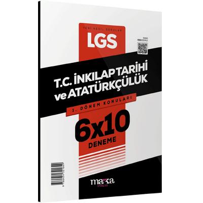 Marka Yayınları 2025 Lgs 8. Sınıf 1.Dönem Konuları T.c. İnkılap Tarihi Ve Atatürkçülük 6 Deneme