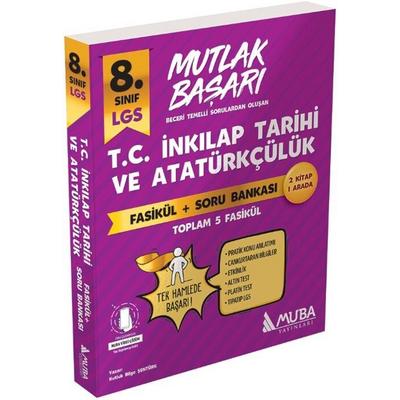 Muba Yayınları LGS 8. Sınıf T.C. İnkılap Tarihi ve Atatürkçülük Fasikül ve Soru Bankası