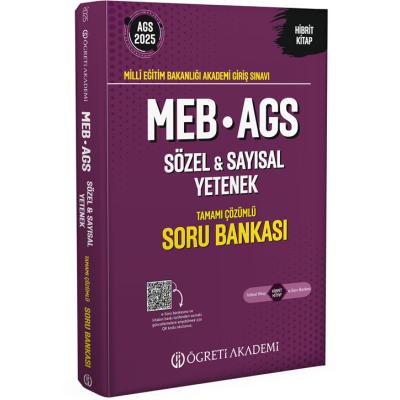 Öğreti Akademi 2025 MEB-AGS Soru Bankası Tamamı Çözümlü Sözel-Sayısal Yetenek