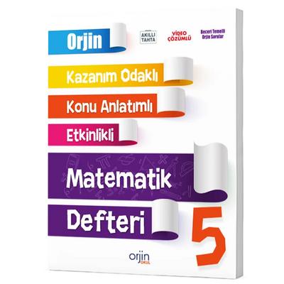 Orjin Okul 5. Sınıf 2025 Matematik Akıllı Defter