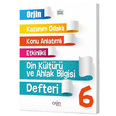 Orjin Okul 6. Sınıf Din Kültürü Ve Ahlak Bilgisi Akıllı Defter