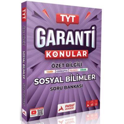 Paraf Akademi TYT Sosyal Bilimler Garanti Soru Bankası