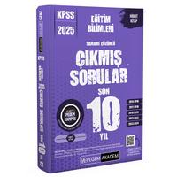 Pegem Yayınları 2025 KPSS Eğitim Bilimleri Tamamı Çözümlü Çıkmış Sorular Son 10 Yıl