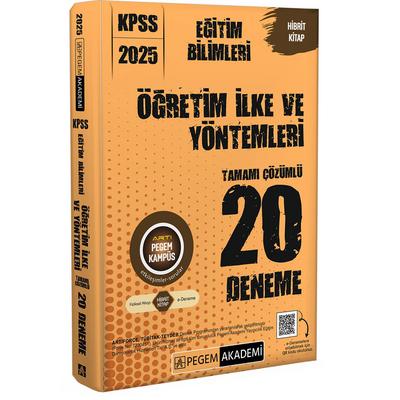 Pegem Yayınları 2025 KPSS Eğitim Bilimleri Öğretim İlke ve Yöntemleri Tamamı Çözümlü 20 Deneme