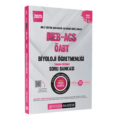 Pegem Yayınları 2025 MEB-AGS-ÖABT Biyoloji Tamamı Çözümlü Soru Bankası