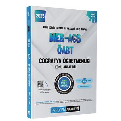 Pegem Yayınları 2025 MEB-AGS-ÖABT Coğrafya Öğretmenliği Konu Anlatımlı