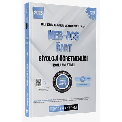 Pegem Yayınları 2025 MEB-AGS-ÖABT Biyoloji Öğretmenliği Konu Anlatımlı