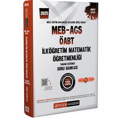 Pegem Yayınları 2025 MEB-AGS-ÖABT İlköğretim Matematik Öğretmenliği Tamamı Çözümlü Soru Bankası