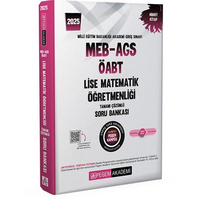 Pegem Yayınları 2025 MEB-AGS-ÖABT Lise Matematik Öğretmenliği Tamamı Çözümlü Soru Bankası